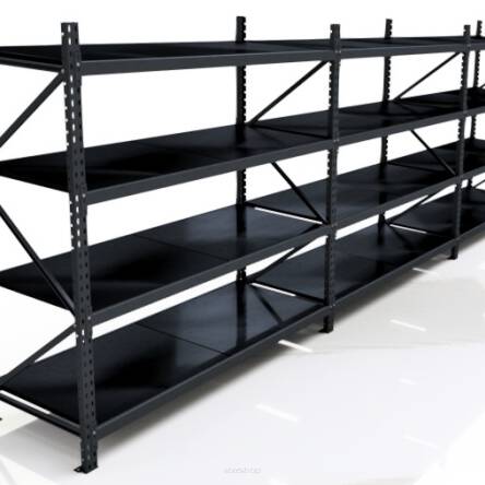 REGAŁ metalowy GR 200x520x80 (4 półki)